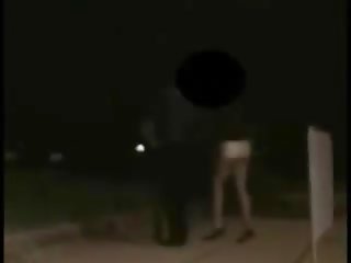 Two whores getting paid to get it outside mov