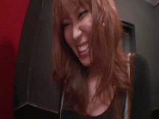 Nasty Japanese Girl Rubs Her Clit Before Peeing in a Bar Toilet | xHamster