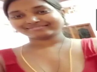 Madurai Tamil Sexy Aunty in Chimmies with Hard Nipples