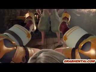 Captive 3d animasi pornografi mendapat bokong suntikan dengan sebuah memasukkan cairan ke anus