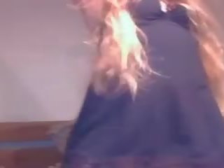 Cute Long Haired Blonde Blowjob Fucking and Cum in Mouth