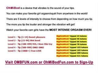Young Chick vids You How to Ride Huge Dildo While You Control the OMBFUN Vibe
